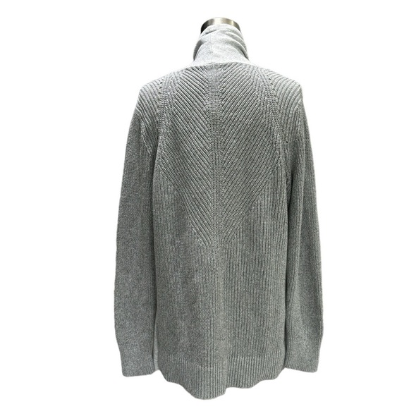 Chico's Zenergy Dina fabric mixed Jacket Side Zip Gray Sweater size 0 small - Picture 6 of 14